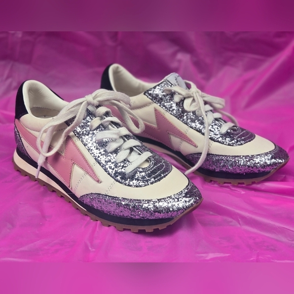 Marc Jacobs Shoes - Marc Jacobs Women's Sneakers with Pink and Silver Glitter